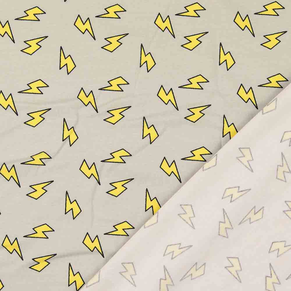 Jersey digital Druck - Öko Tex - Blitze