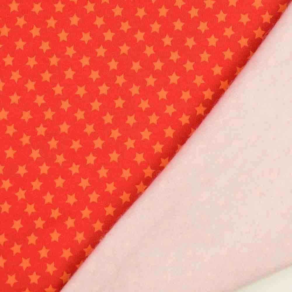 Sweat Shirt Druck - Sterne auf rot