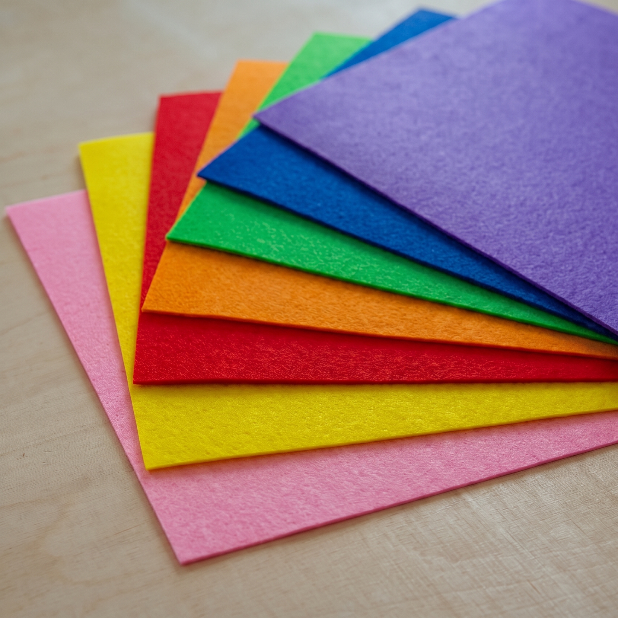 Regenbogenbundle | Solitone - koreanischer Hartfilz 1,2mm 20x30cm